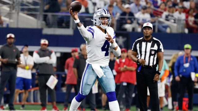 Dak Dak Prescott pasó por rehabilitación por segundo día consecutivo.