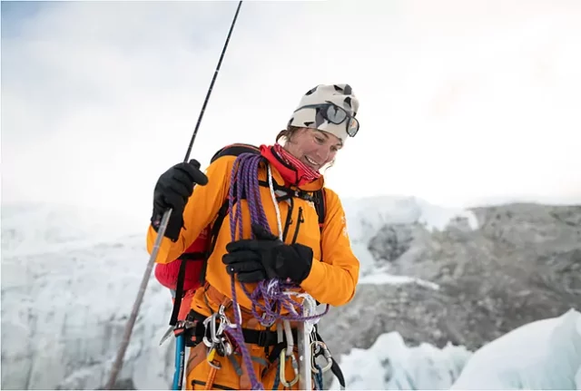 Hilaree Nelson, en una de sus expediciones.