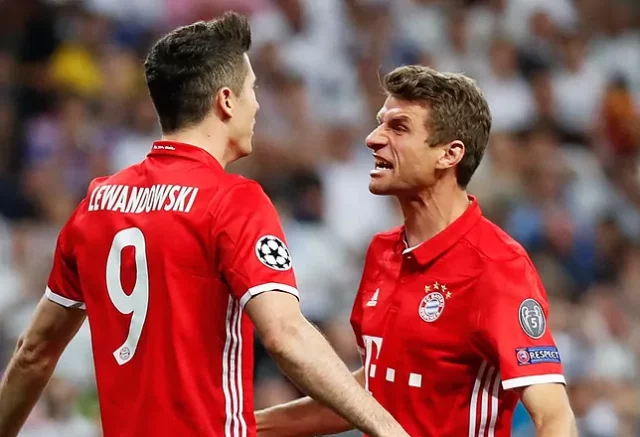 Lew Lewandowski y Müller cuando eran mancuernas en el Bayern.