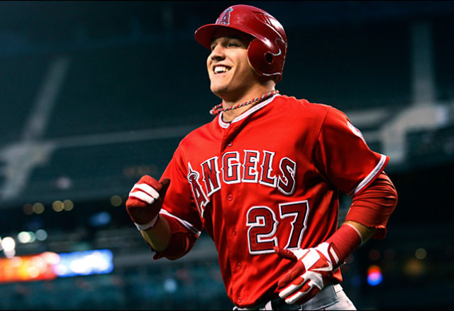 Mike La racha de Trout inició ante los Astros el 4 de septiembre.