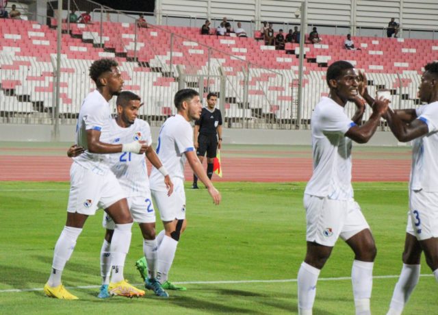 Murillo Murillo anotó el primer gol en fácil triunfo de Panamá. Foto Fepafut
