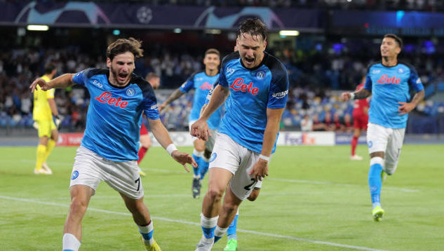 Napoli Napoli comienza con goleada y estremece al Liverpool en la Champions.