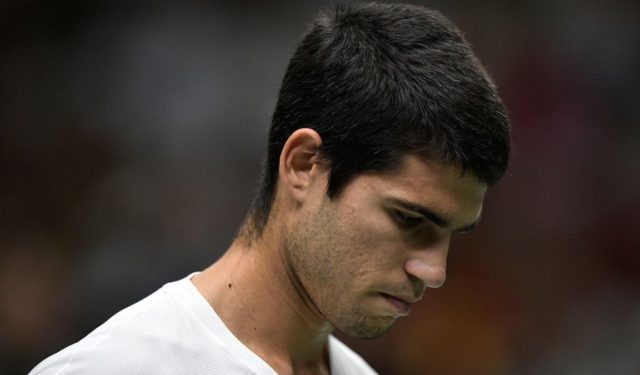Alca Carlos Alcaraz cae en su primer juego ante el No. 66 de la lista de la ATP.