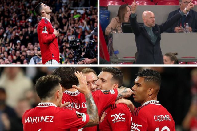 CR7 Cristiano se reconcilió con el gol en su regreso con el United.