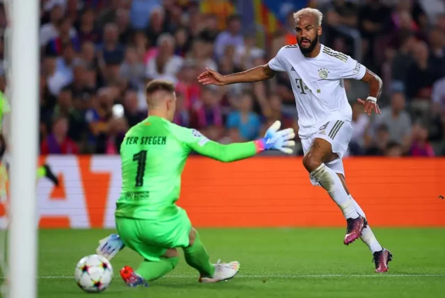 Chuopo Eric Maxim Choupo-Motin sigue anotando goles para el Bayern.