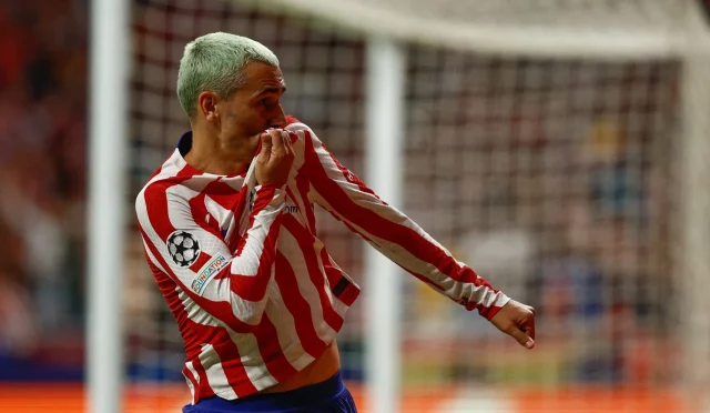 Griezmann Griezmann celebra un gol en la Champions League.