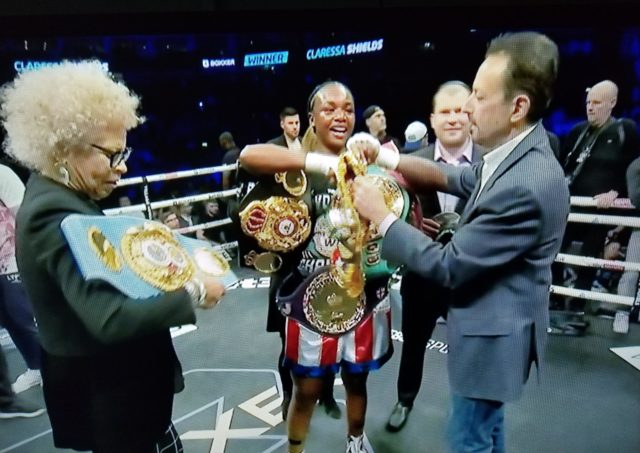 Shields Shields también ganó el oro olímpico en Londres 2012 y Río 2016.