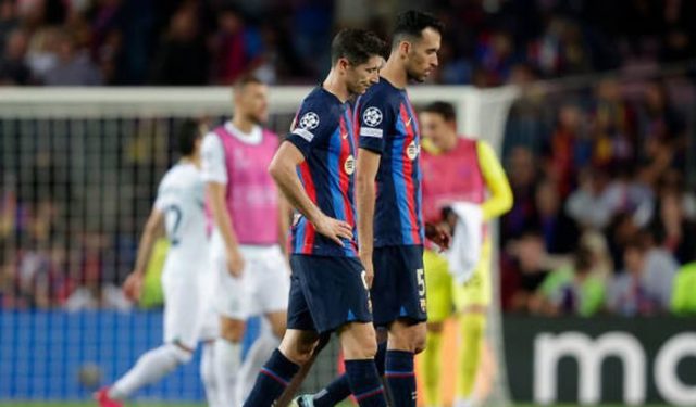 Triste Los dos goles de Lewandoswki no fueron suficientes para el Barça.