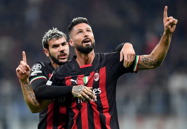 Giroud Olivier Giroud logró doblete y guiò al Milan a octavos.