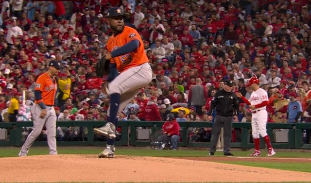 Javier Cristian Javier lanzó 6.0 entradas sin hit ni carrera.