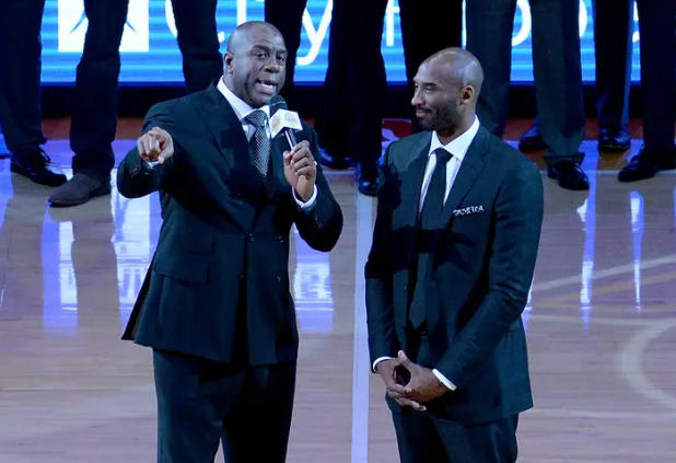 "Magic" Johnson superó al fallecido Kobe Bryant en la votación.