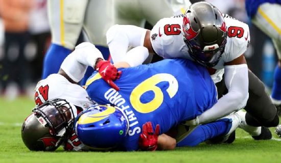 Stafford Matthew Stafford recibió una paliza por parte de Buccaneers.