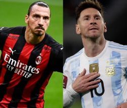 Iba Lionel Messi y Zlatan Ibrahimovic, mucha simpatía.