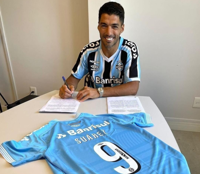 Suarez El contrato de Suárez con el Gremio expira a finales de 2024.