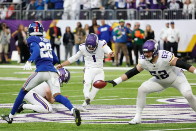 Vikings Los Vikings vencen a los Giants en los últimos segundos.