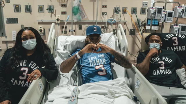 Damar Hamlin agradeció el apoyo recibido con un mensaje en sus redes sociales.