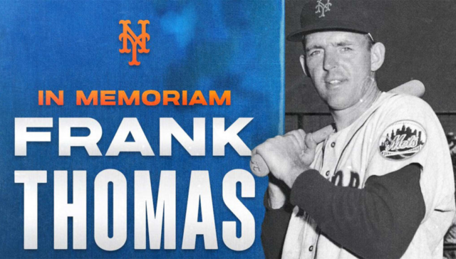 Frank Thomas fuese parte del primer equipo de los Mets en 1962.