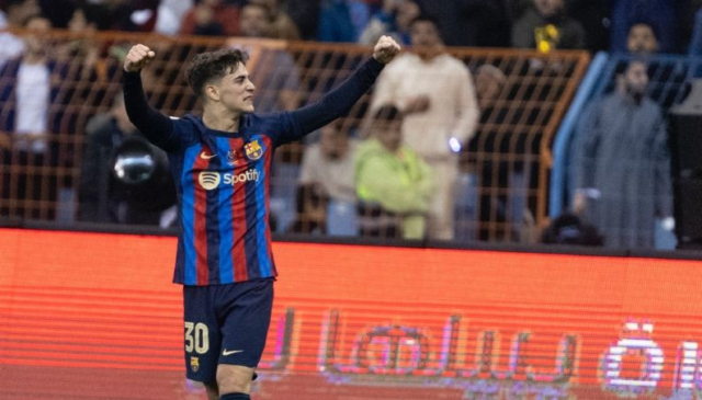 Gavi Gavi fue la gran figura en el triunfo del Barcelona sobre el Madrid en la Supercopa.