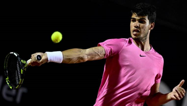 Alcaraz Alcaraz dejó un set ante Fognini, pero remontó un ganó.