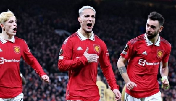 Anthony anotó el gol de la victoria del United al minuto 73.