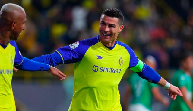 CR7 Cristiano marcó dos con la derecha, uno con la izquierda y otro de penalti.