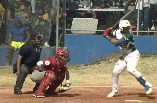 Miguel Domínguez dio dos jonrones y empujó seis carreras.