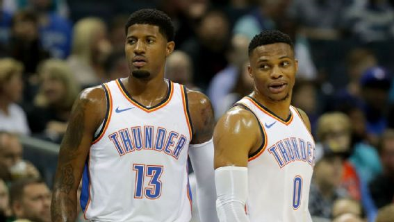 Paul George y Russell Westbrook jugaron juntos en OKC.
