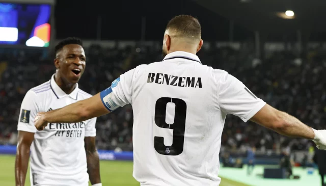 Viny Vinícius y Benzema siempre aportando mucho para el Madrid.