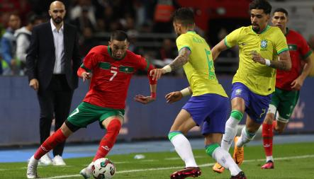 Marroco Brasil cayó ante Marruecos inesperadamente en partido amistoso.