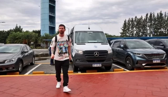 Messi Llegó a Argentina Messi, el más esperado para amistosos ante Panamá y Curazao.