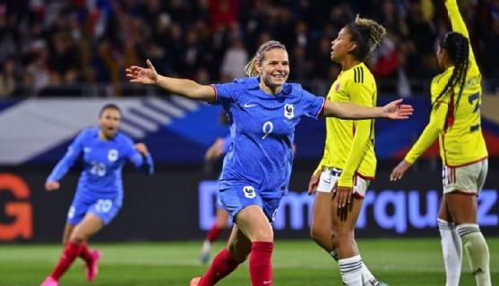 Francia Colombia ganaba 2-0, pero las francesas remontaron y golearon.