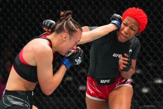 Joselyne "Pantera" Edwards ganó una reñida pelea en UFC.