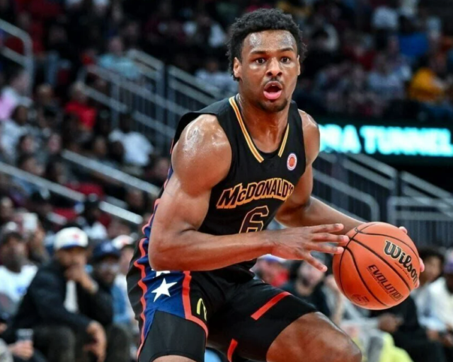 Bronny Bronny James puede ser elegible al Draft de la NBA.