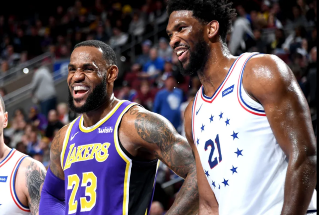 LeBron y Joel Embiid figuran en cuadros ideales de la NBA.
