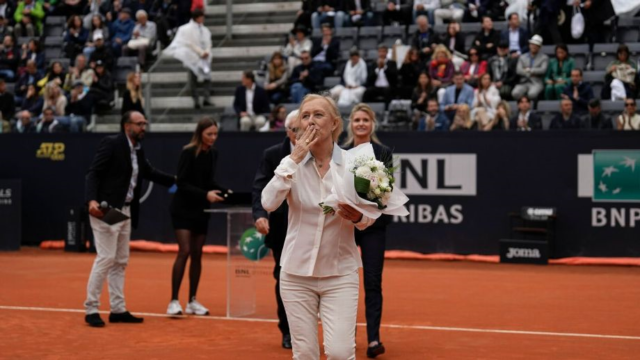 Martina Navratilova, campeona de 18 Grand Slams en individuales.