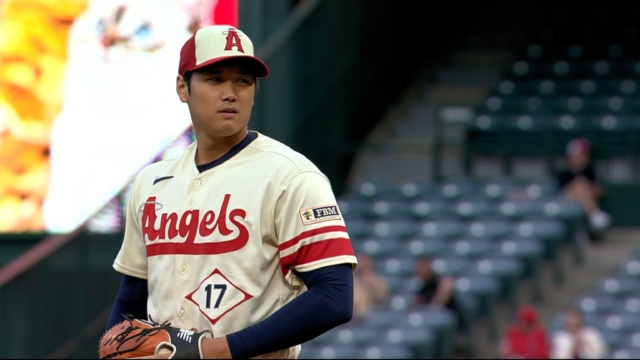 Shohei Ohtani ponchó a siete bateadores de los Astros,