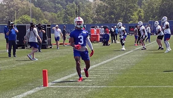 Damar Damar Hamlin regresó a entrenar con los Buffalo Bills.