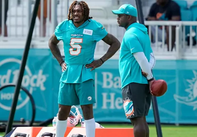 Ramsey Ramsey sufrió la molestia al final de la práctica de los Dolphins.