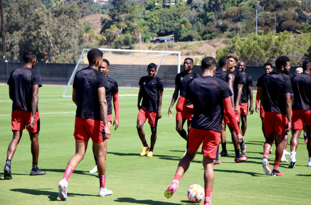 Semis La selección panameña cumplió con su entrenamiento en San Diego.