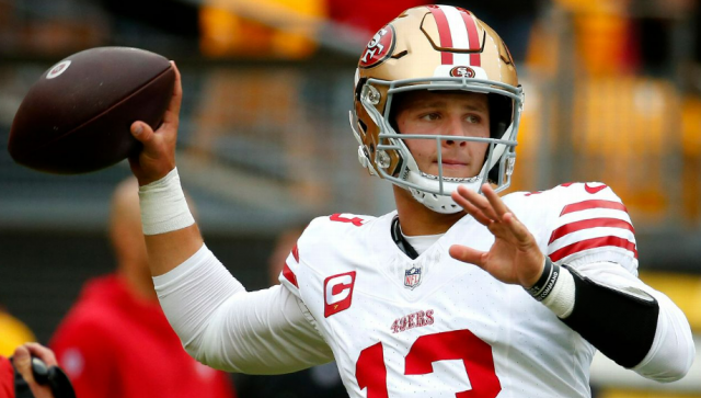 Purdy completó 19 de 29 pases con 2 anotaciones aéreas.